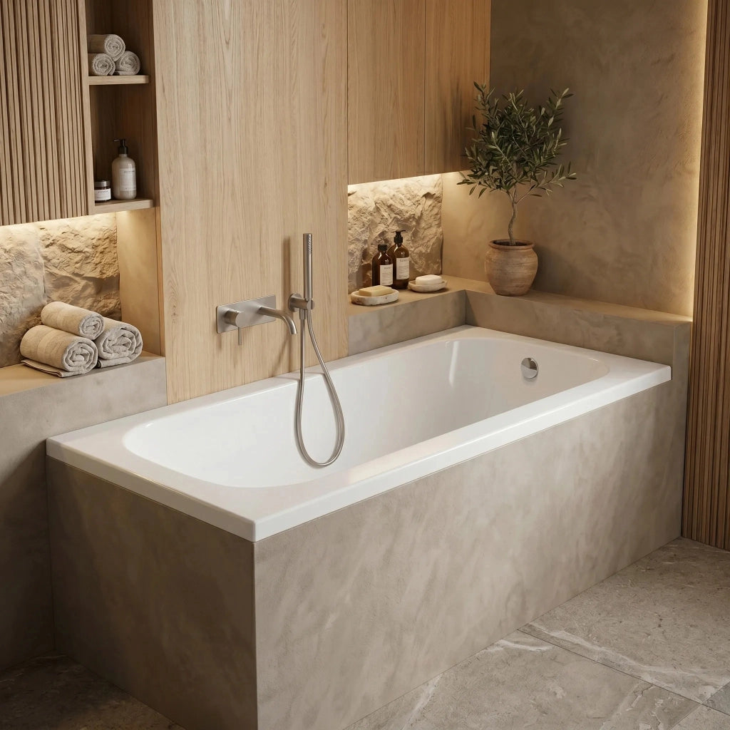 Vasca Da Bagno Acrilica Da Incasso Rea Gloria 140