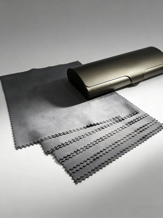 10 microfibre dovettes grigie - asciugamani da pulizia - asciugamani da pulizia senza strisce - dovettes per occhiali - dovette per occhiali - dovette per occhiali grigie - dovette microfibre