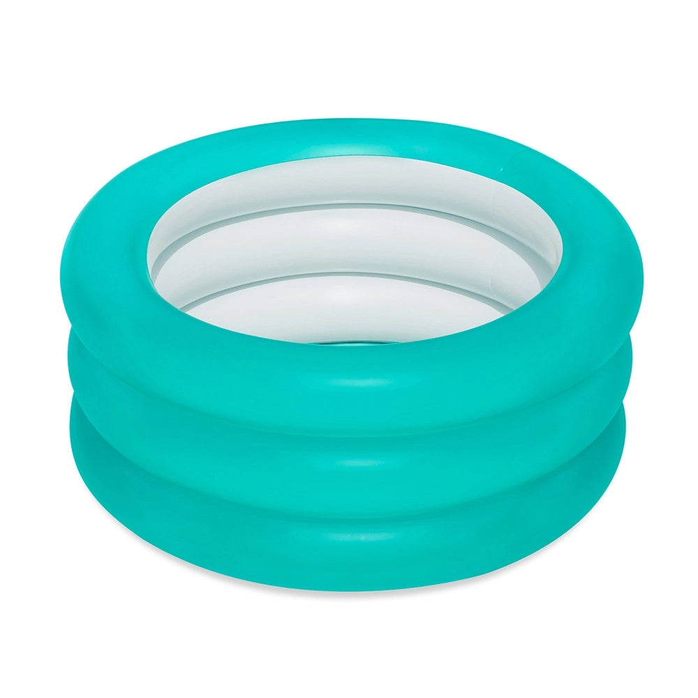 Trade Shop - Piscina Fondo Gonfiabile Per Bambini A 3 Anelli ø70x30cm Colori Assortiti 51033 -