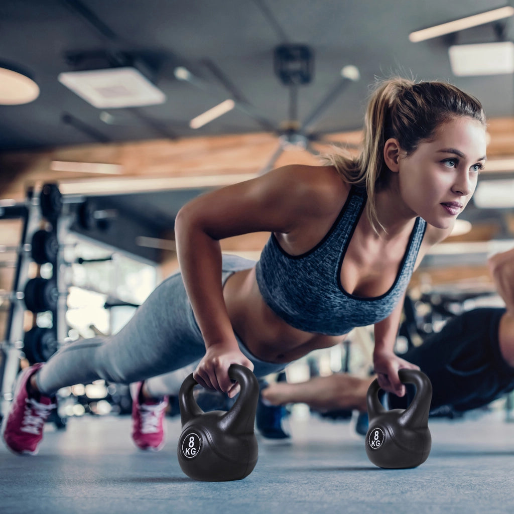 Kettlebell 8 kg ¨C Minimal ¨C Nero 22x17x24 cm