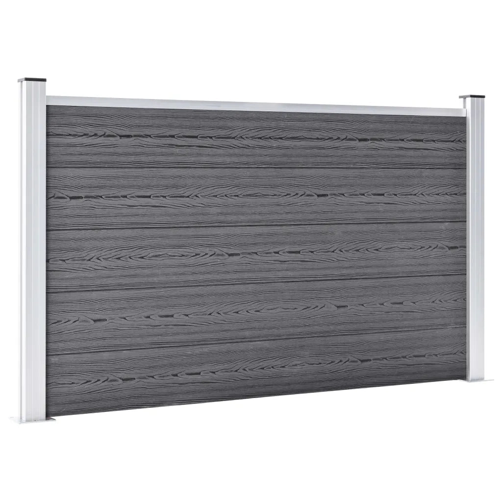 Recinzione da Giardino in WPC 526x106 cm Grigia 3053248