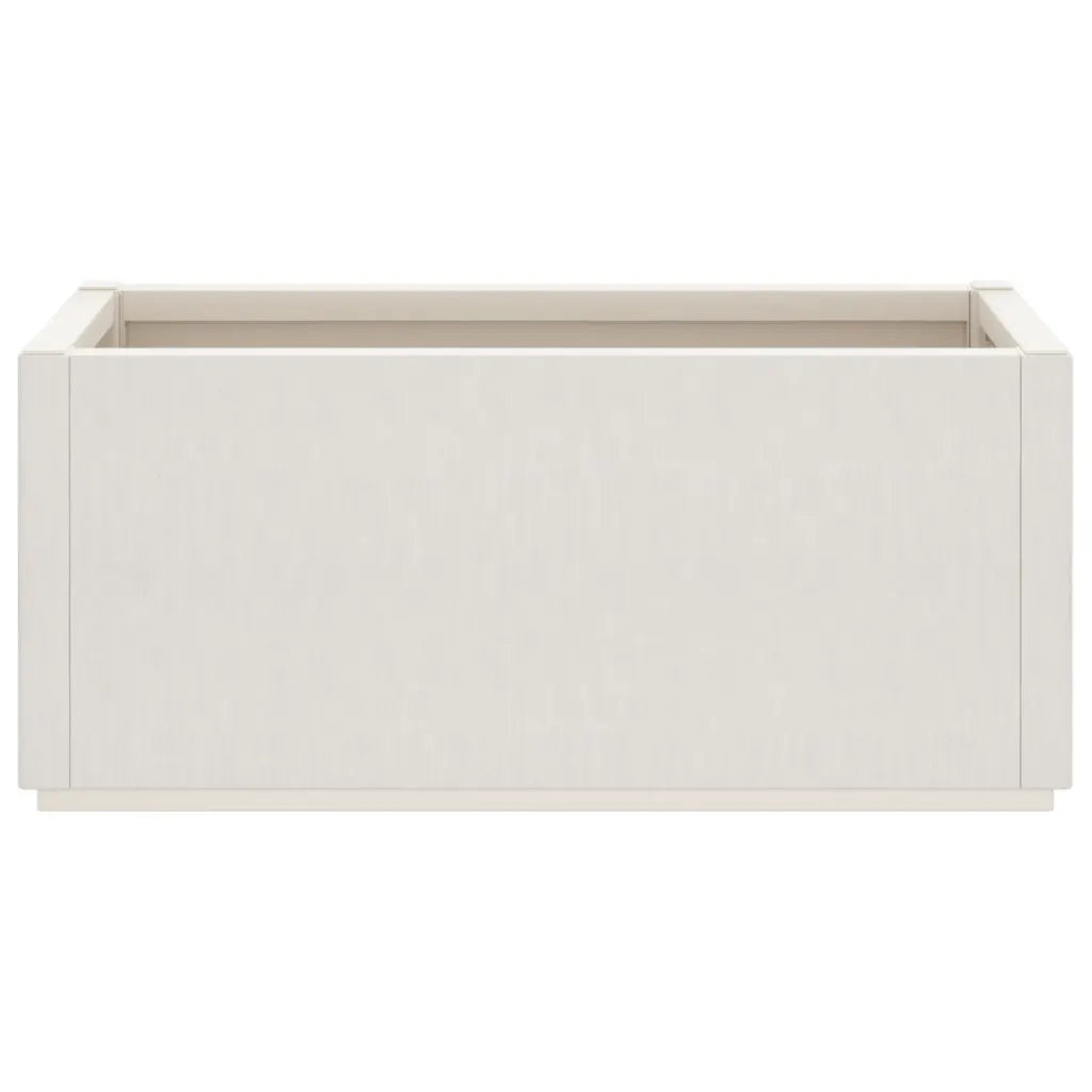 Fioriera da Giardino Bianca 80x36x35 cm in PP 368776