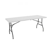 Tavolo Pieghevole Rettangolare in Resina 180x74x74cm Tavolo Multiuso da Esterno, Campeggio, Eventi, Esterno, Interno