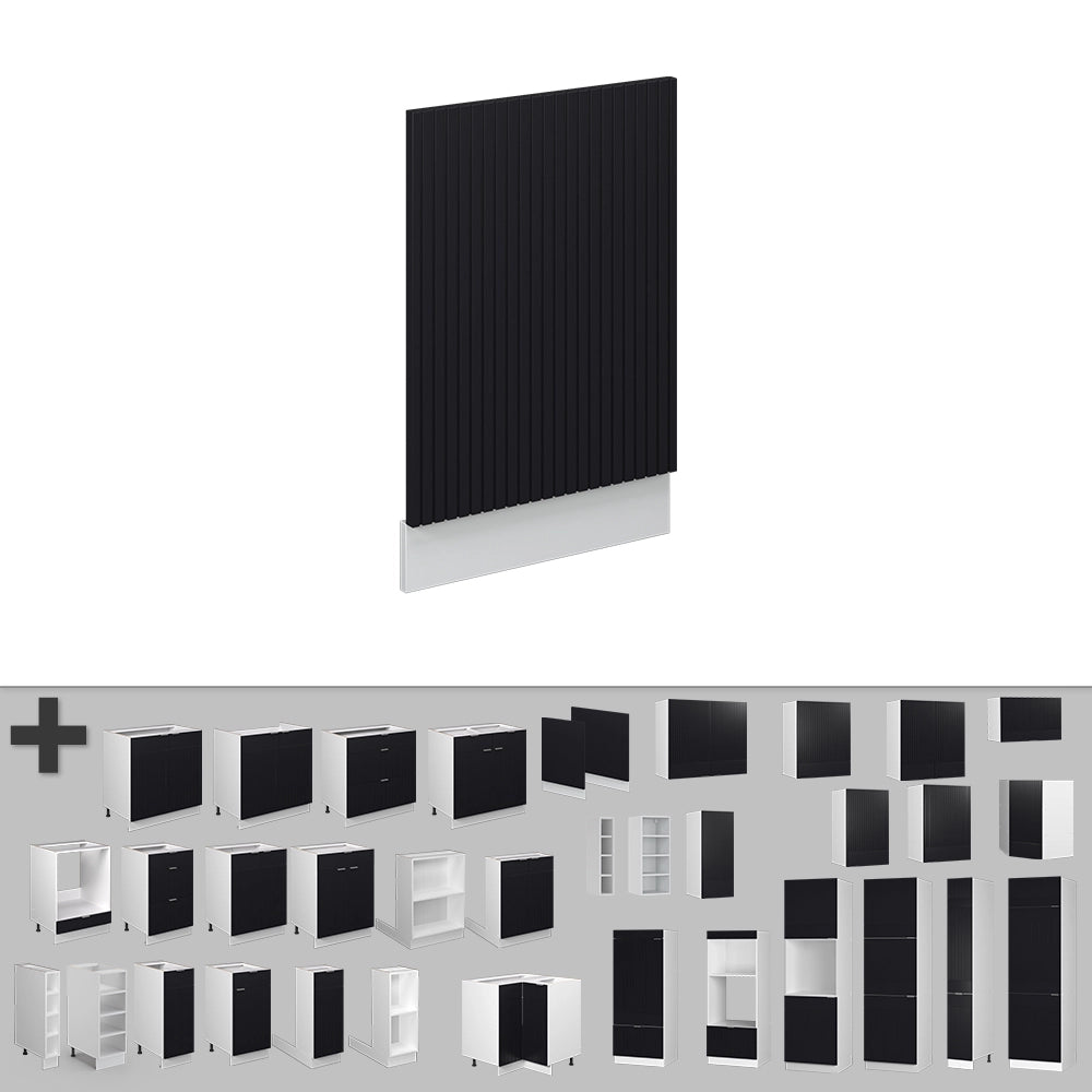 Vicco Pannello frontale Nero a righe 45 cm , PL Rovere