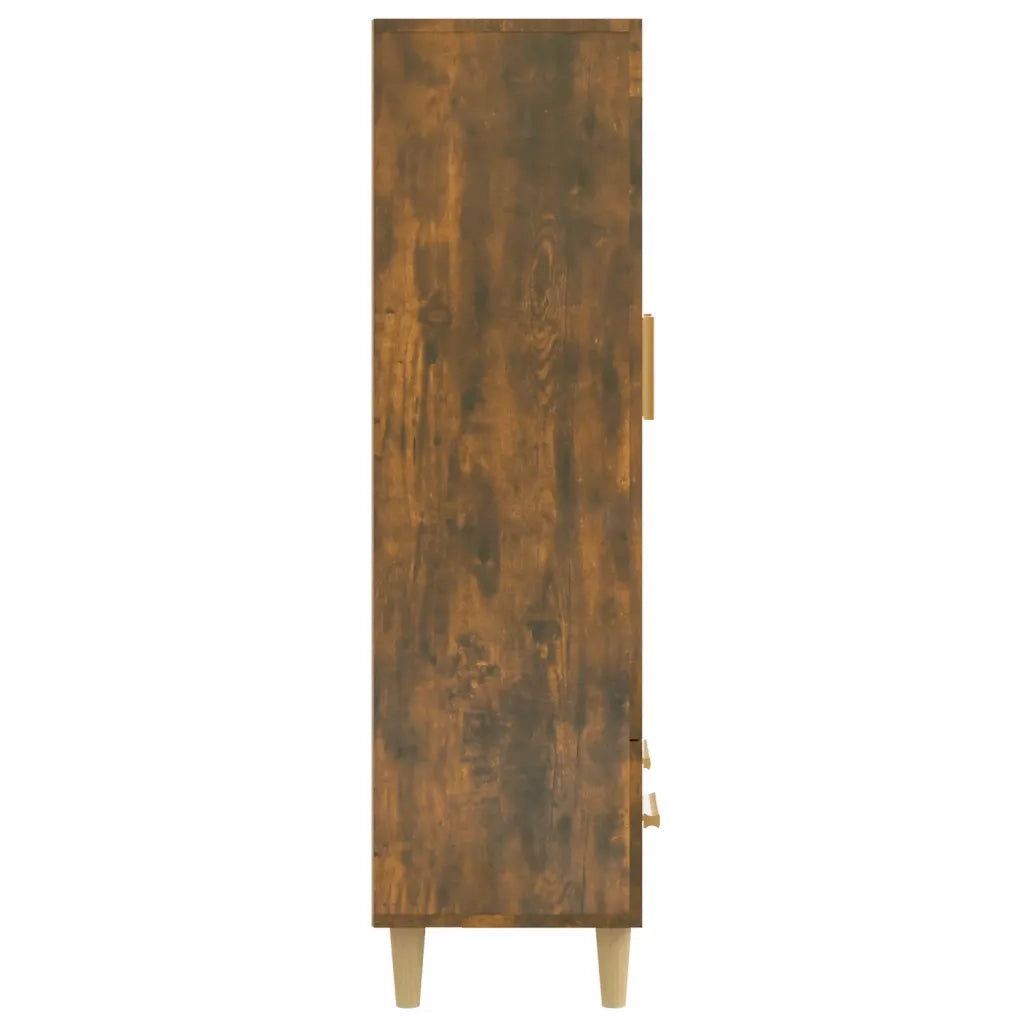 Credenza-Buffet-Armadio da cucina Rovere Fumo 70x31x115 cm in Legno Multistrato 837328