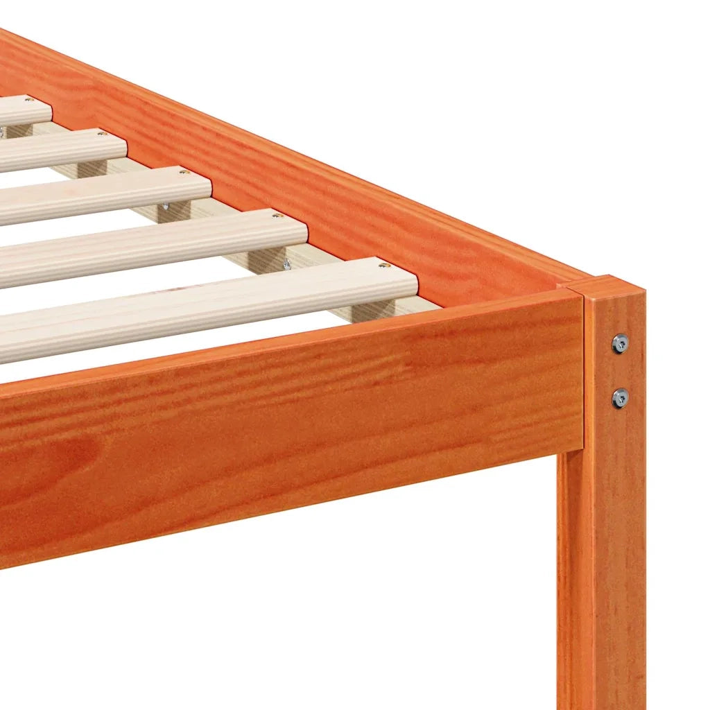 Struttura del letto Marrone cerato 75 x 190 cm Pino massello 873474