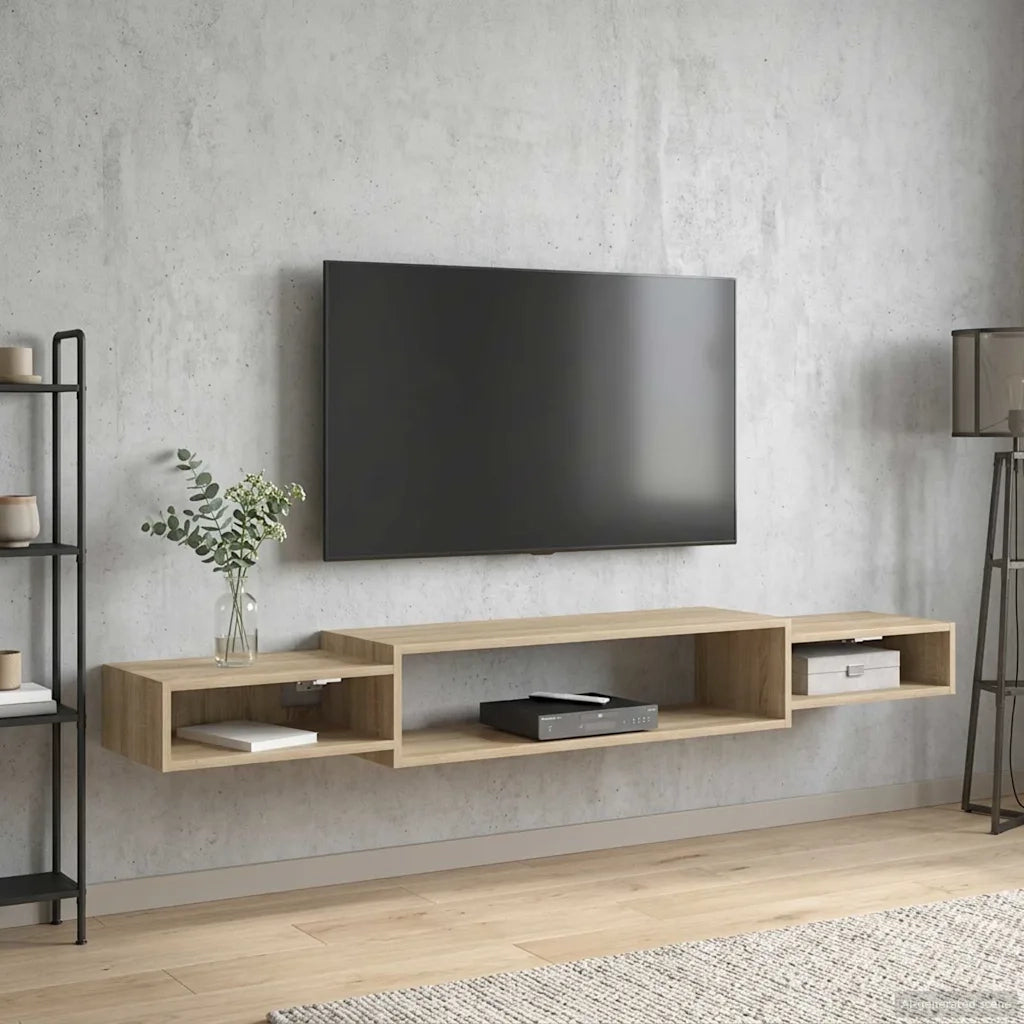 Mobile TV da Parete A parete Rovere Sonoma 180 x 28 x 21 cm 8006007