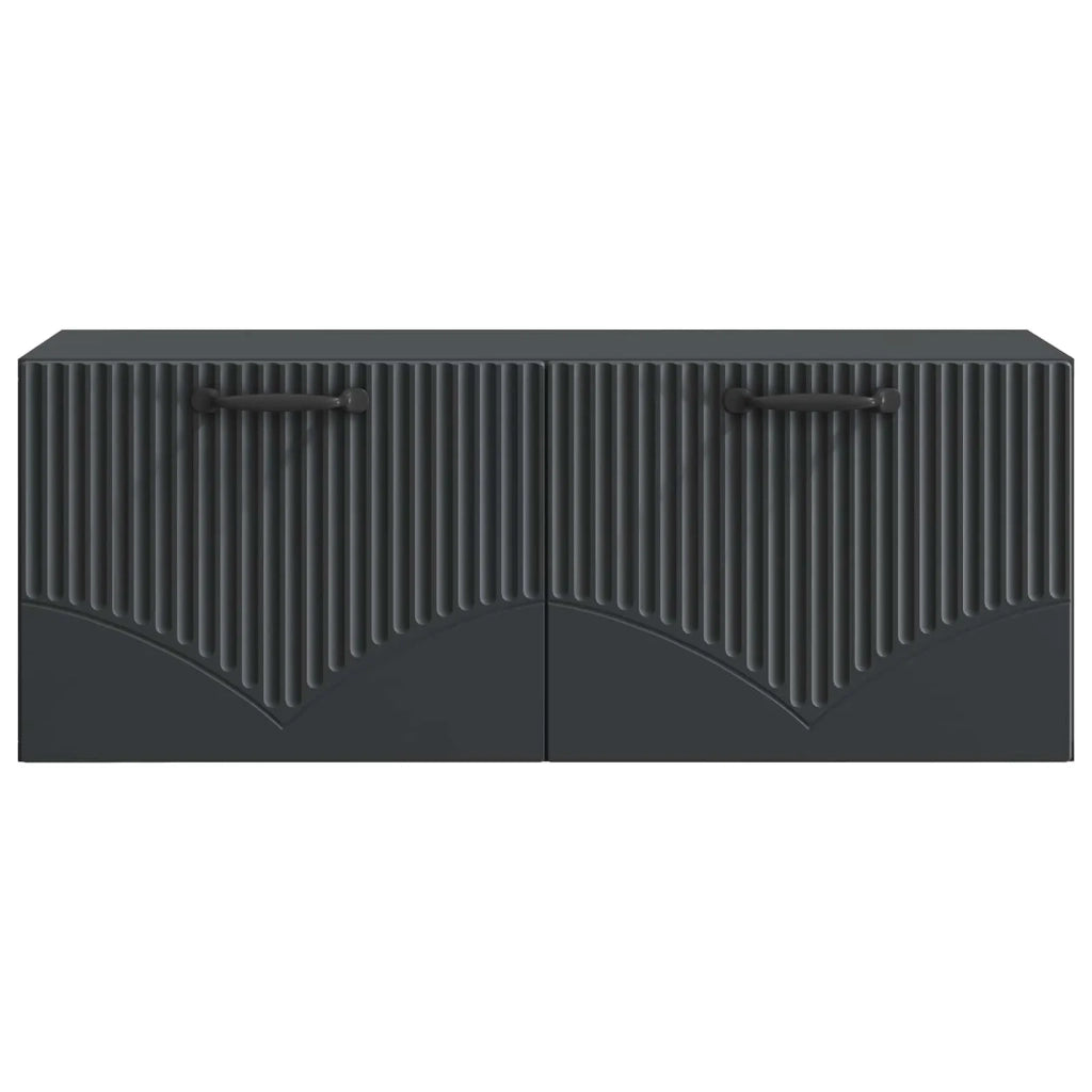Mobile TV da Muro | Armadietto TV | Mobile Porta TV Nero 78,5 x 31 x 30 cm
