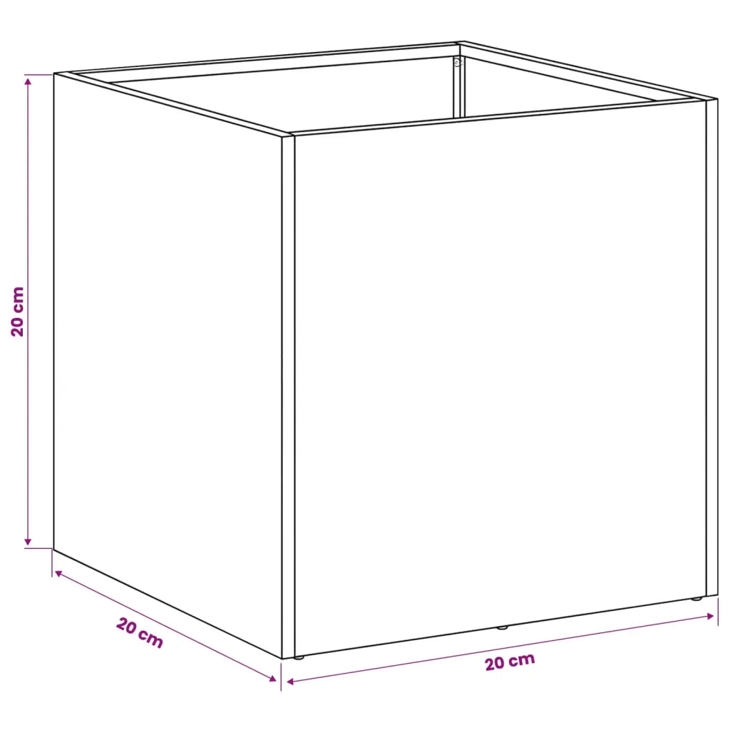 Vaso da giardino Verde Oliva 20 x 20 x 20 cm 8004930