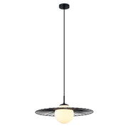 Lampada a sospensione Italux Sally nera Ø45 dimmerabile