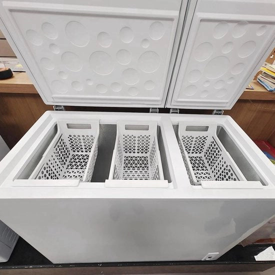 Organizzatore per Frigorifero - Cassetto di Stoccaggio Spazievitore - Contenitore Congelatore Adattabile - 2 Pezzi - Massimo 15 kg Sostenibile