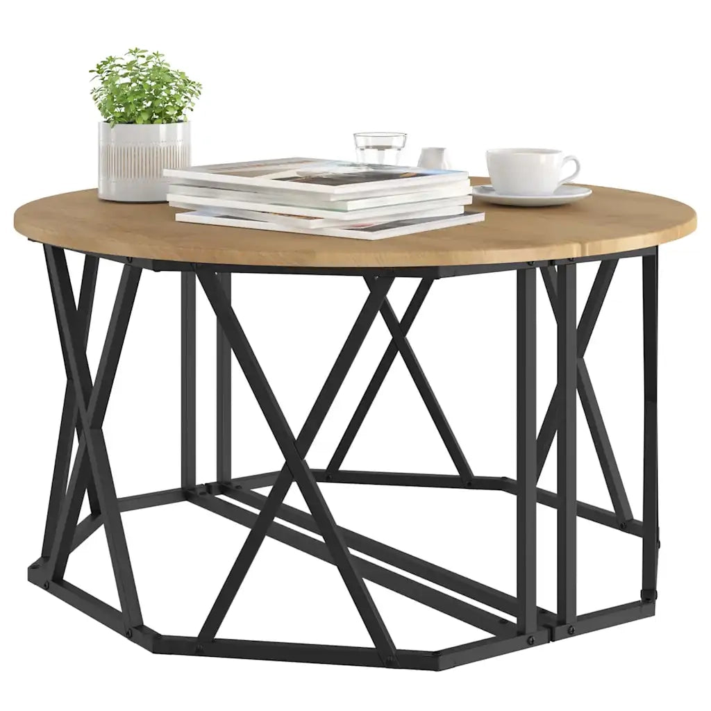 Tavolino da salotto Rovere artigianale 80 x 80 x 42 cm 868254