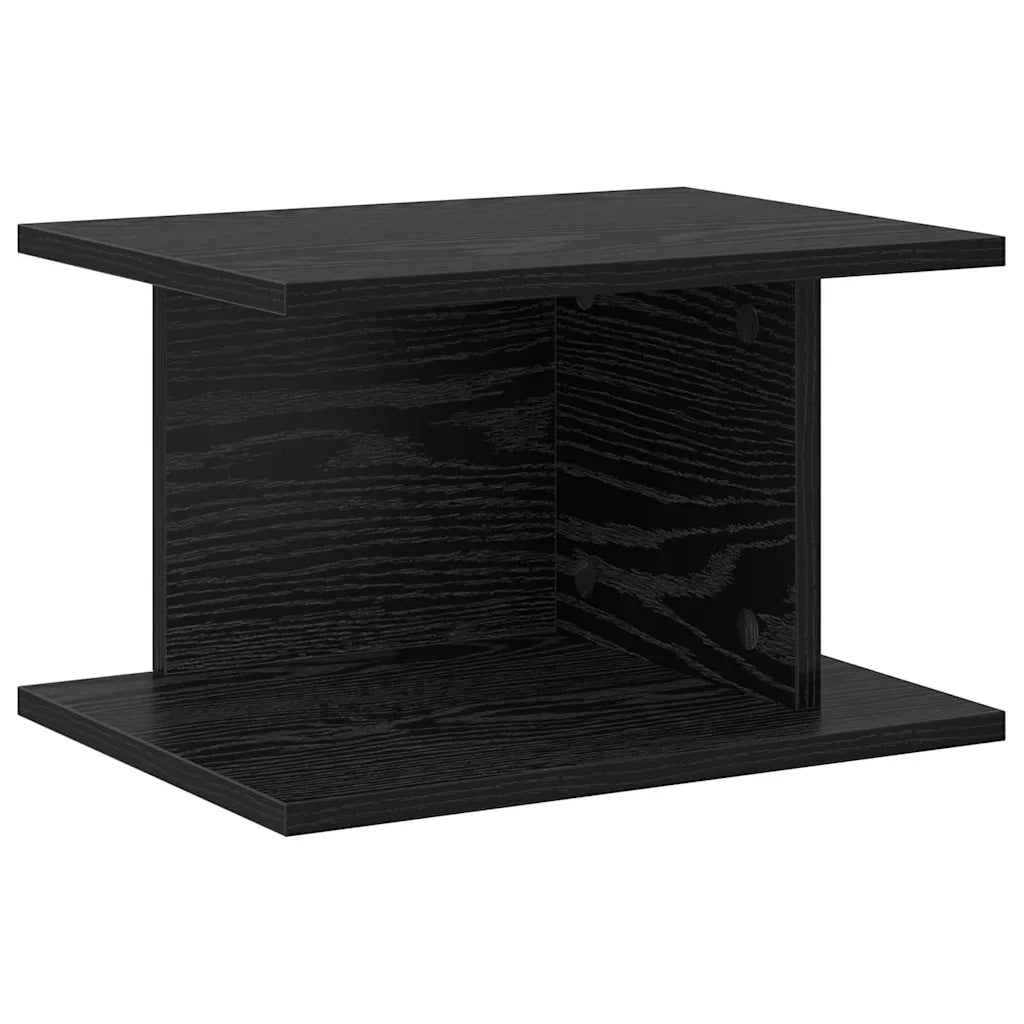 Comodino 2 pcs Rovere Nero 40 x 30 x 25 cm Legno multistrato 891171