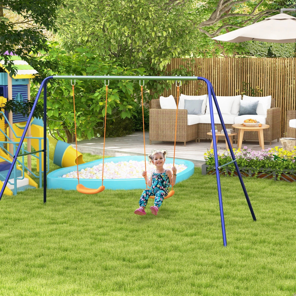 Altalena per Bambini con 2 Sedie ¨C zephmum ¨C Multicolor 90 kg