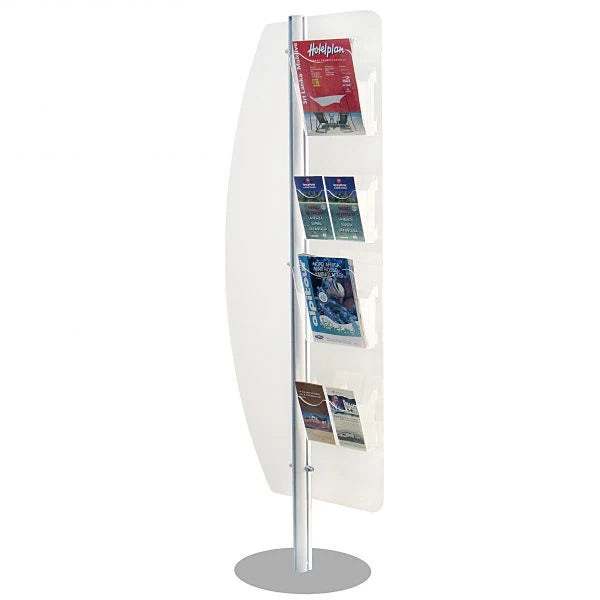 Espositore con 4 vaschette A4 e vela