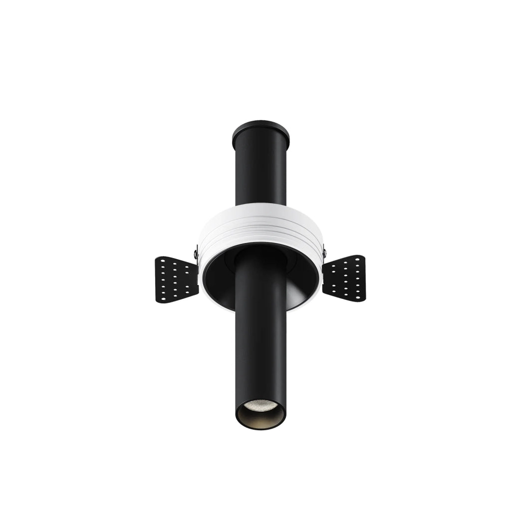 Maytoni Lampada da incasso Focus T 1 luce LED integrato nero alluminio