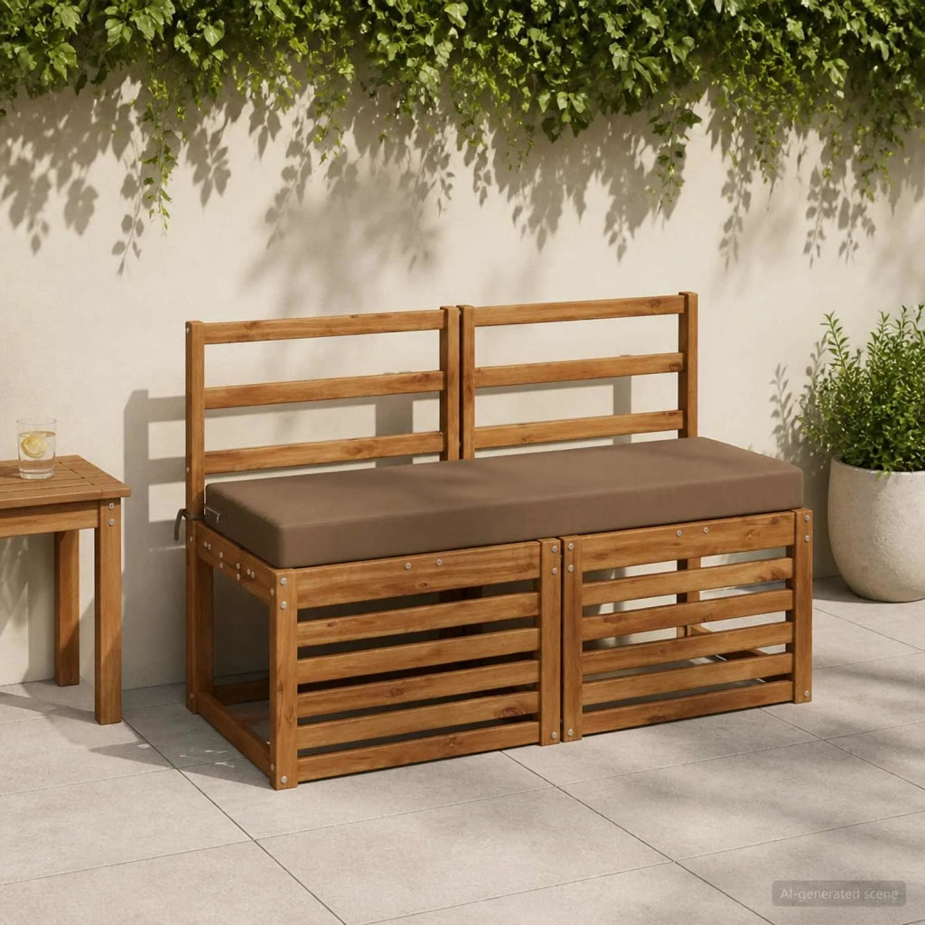Cuscino per panchina SOEST 100% Poliestere Tortora 949664