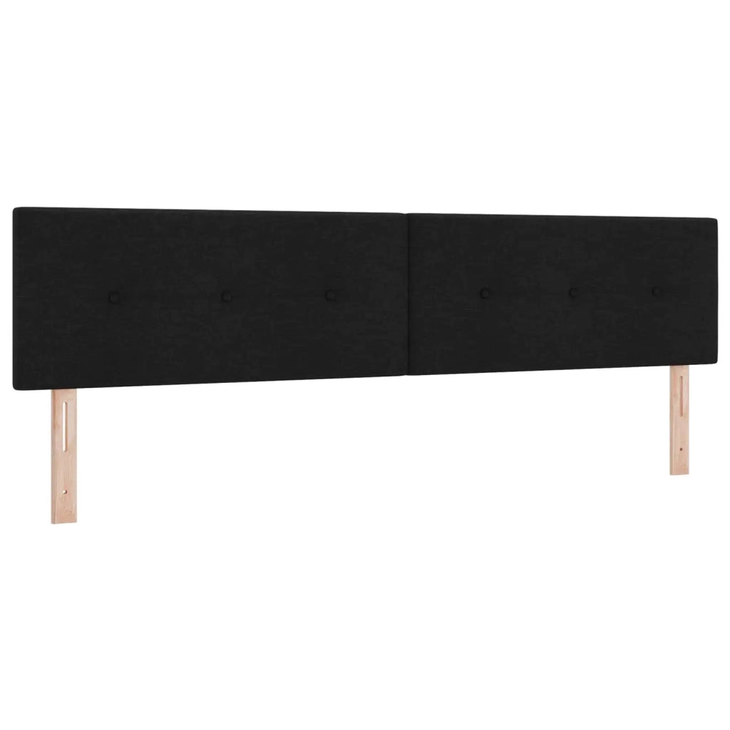 Letto con contenitore LED e materasso Nero 200 x 200 cm Tessuto 3459086