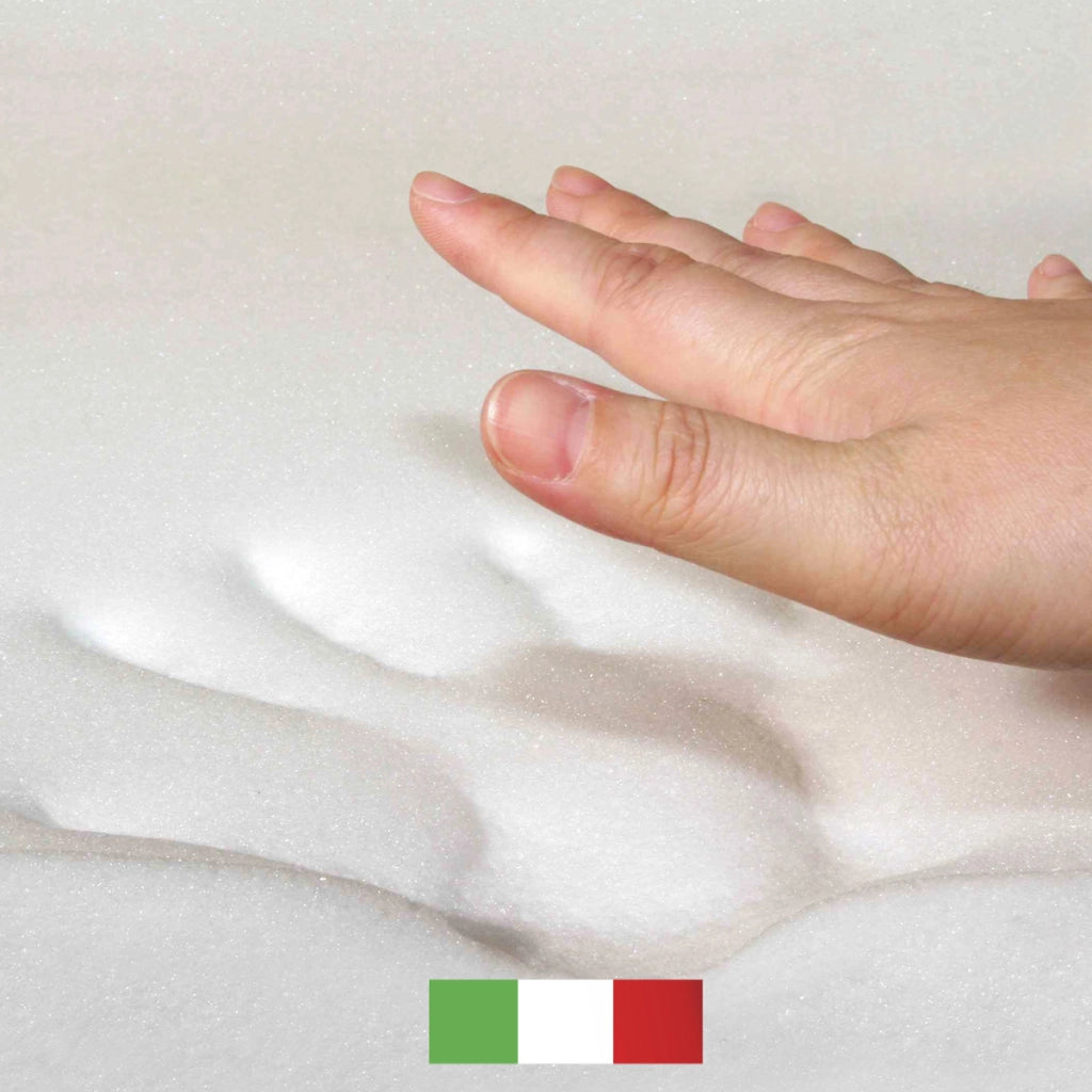Topper MEMORY + Topper RIGIDO ORTOPEDICO ALTO 8 cm | TOPPER MEMORY e RIGIDO matrimoniale 175X190 Cm | Materasso con tessuto SFODERABILE | Topper doppia rigiditï¿½ - MOD. OPTIMA H8