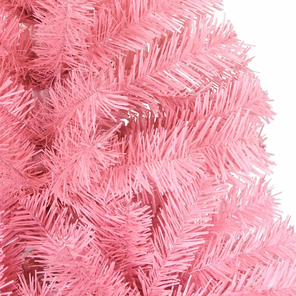 Albero di Natale | Decorazioni natalizie con 300 LED con supporto Rosa 210 cm PVC