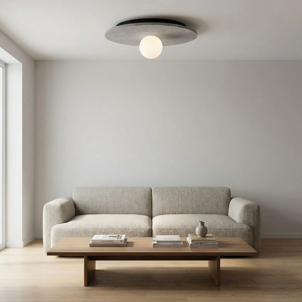 Lampada da soffitto CALMA grigia feltro 1xG9 Emibig