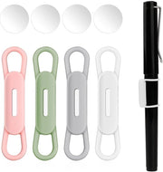 Set di 4 penne magnetiche, penne portatili, clip per matite, penne per superfici metalliche (multicolore)