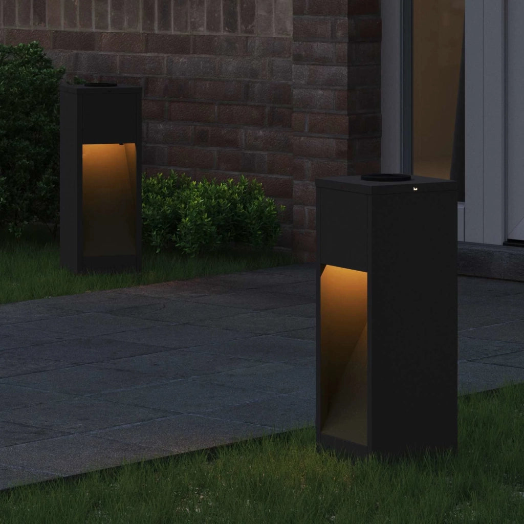 Lucina LED Solare da Percorso 2 pz Nero CFW8217966