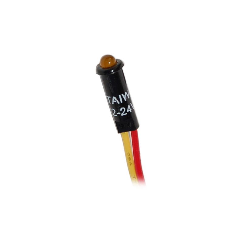 SPIA LED GIALLA 12/24V LED INDICATOR LIGHT RED 12/24V BULK