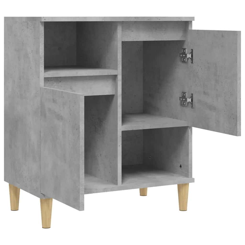 Credenza-Buffet-Armadio da cucina Grigio Cemento 60x35x70 cm in Legno Multistrato 655346