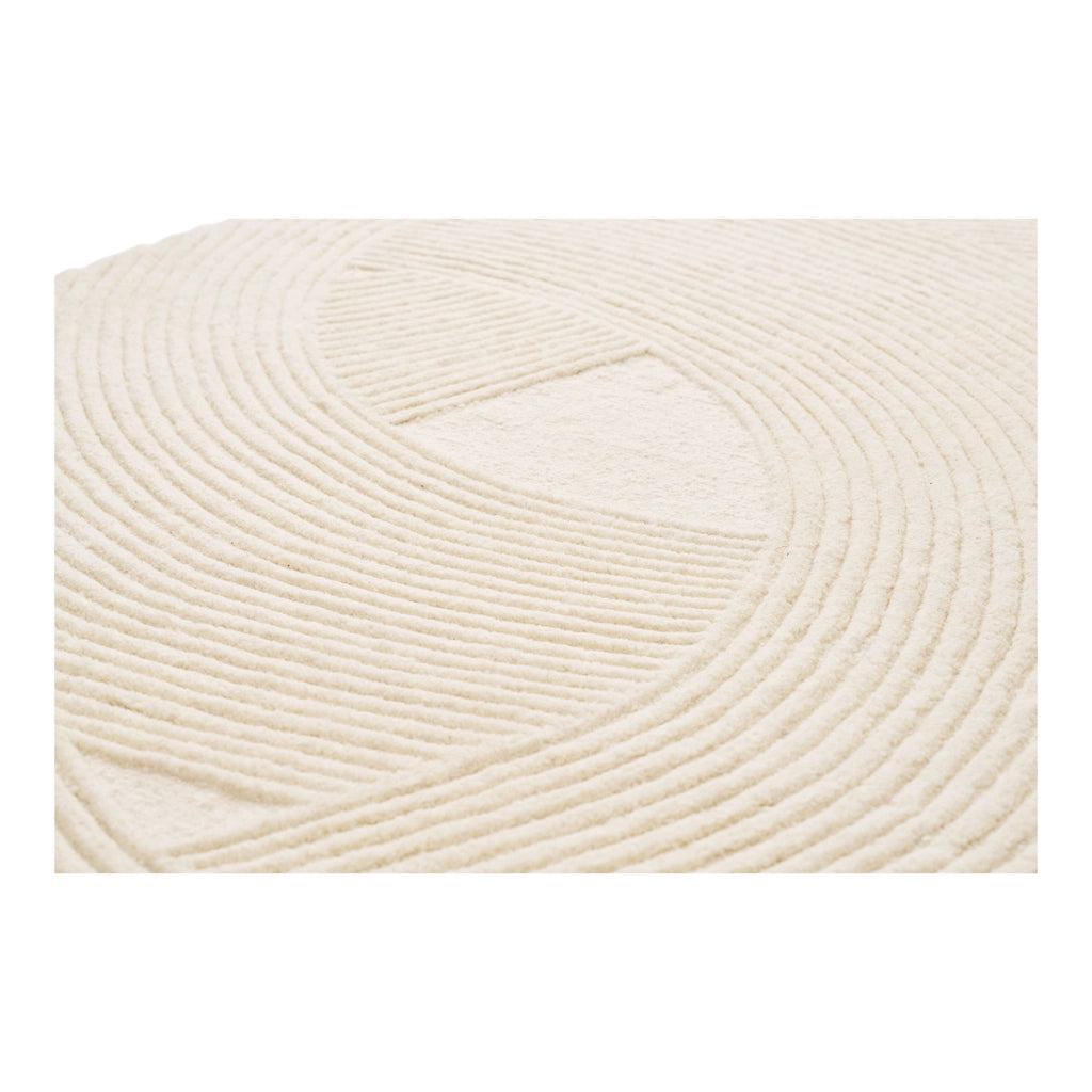 Tappeto Rettangolare Pune, Bianco, Poliestere, 160x230x1 cm