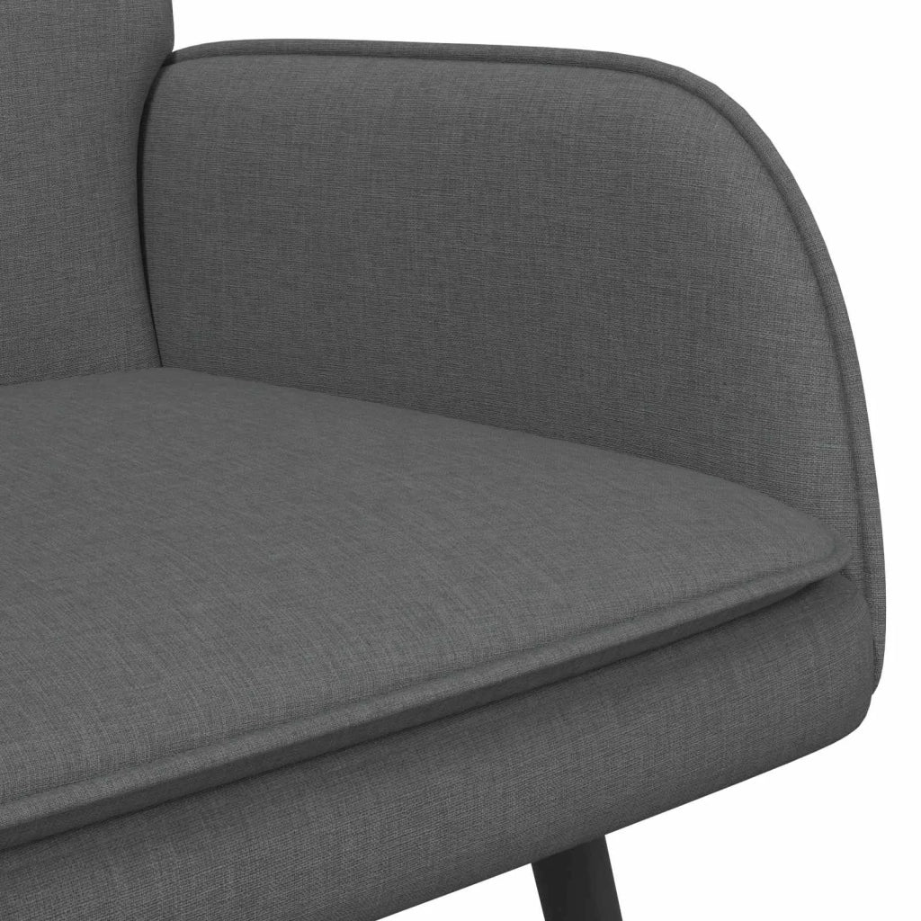 Divano | Divano da soggiorno | Sofa a 2 Posti Grigio Scuro 115 x 61 x 87 cm Tessuto