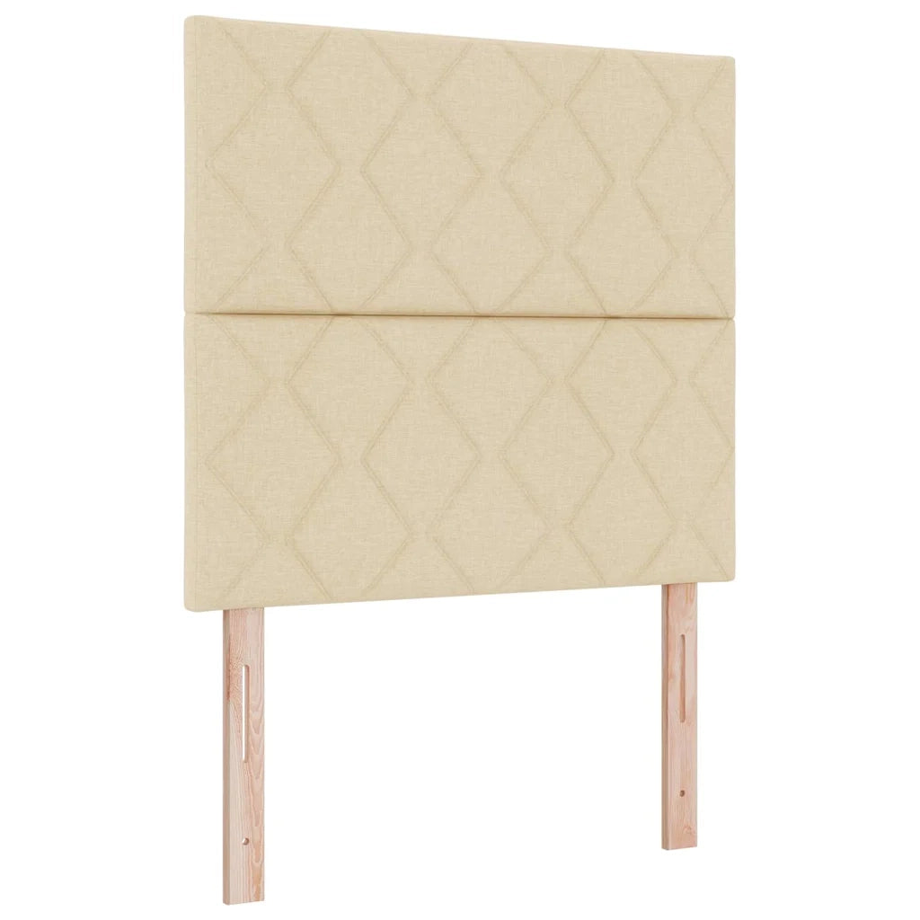 Testiera | Testata Crema 100 cm Tessuto
