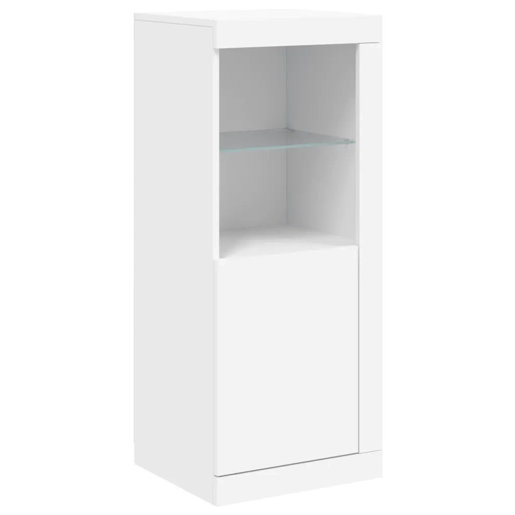 Credenza | Madia | Buffet da pranzo | Armadio da pranzo con Luci LED Bianca 41x37x100 cm