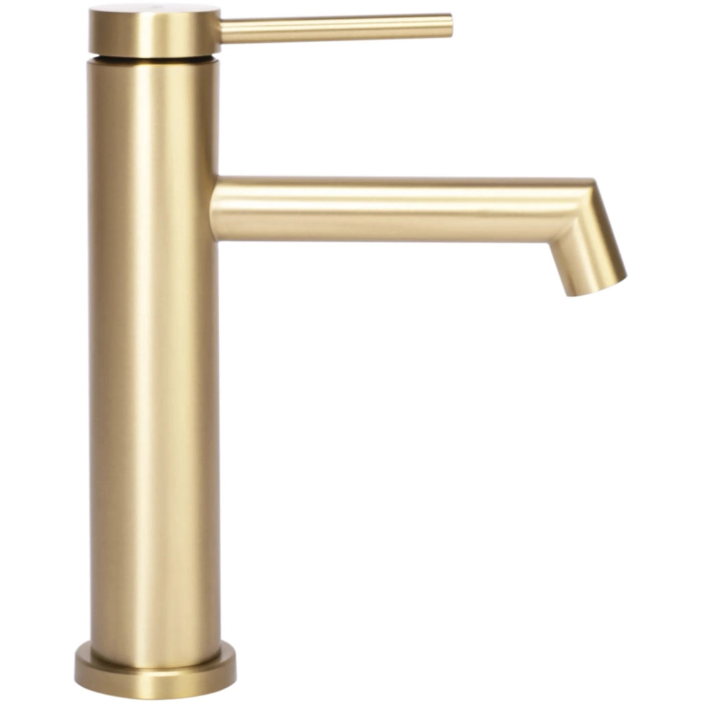 Rubinetto Da Lavabo Rea Foss Gold Brush Low