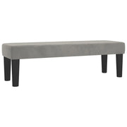 Panca/panca in velluto grigio chiaro 100 x 30 x 30 cm 02_0010548