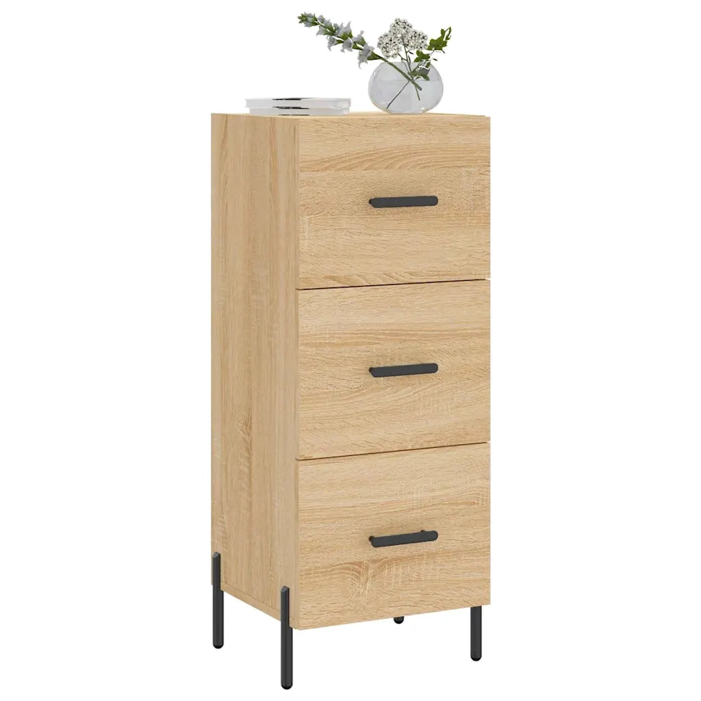 Credenza-Buffet-Armadio da cucina Rovere Sonoma 34,5x34x90 cm in Legno Multistrato 511374