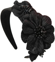 Cintura per capelli con perle - per donne - matrimonio - nero