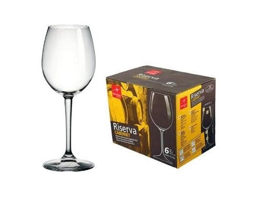 Set 6 Calici in vetro riserva cabernet 37 cl bormioli