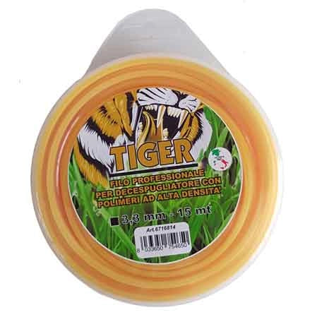 FILO PER DECESPUGLIATORE PROFESSIONALE QUADRO 'TIGER' mm 3,0x15 mt - MADE IN ITALY