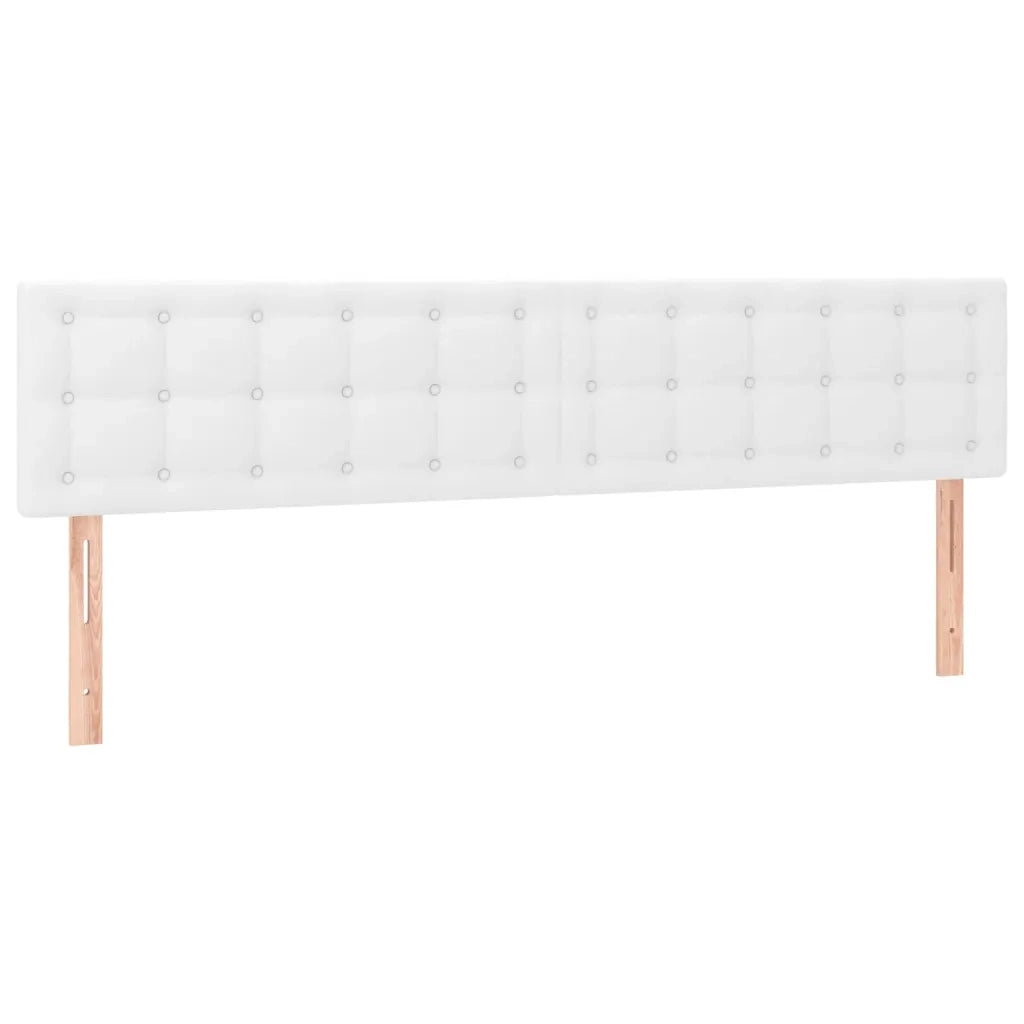 Testiera 2 pz-Set di 2 Testata-Testiera Decorativa Bianco 80x5x78/88 cm in Similpelle 373514