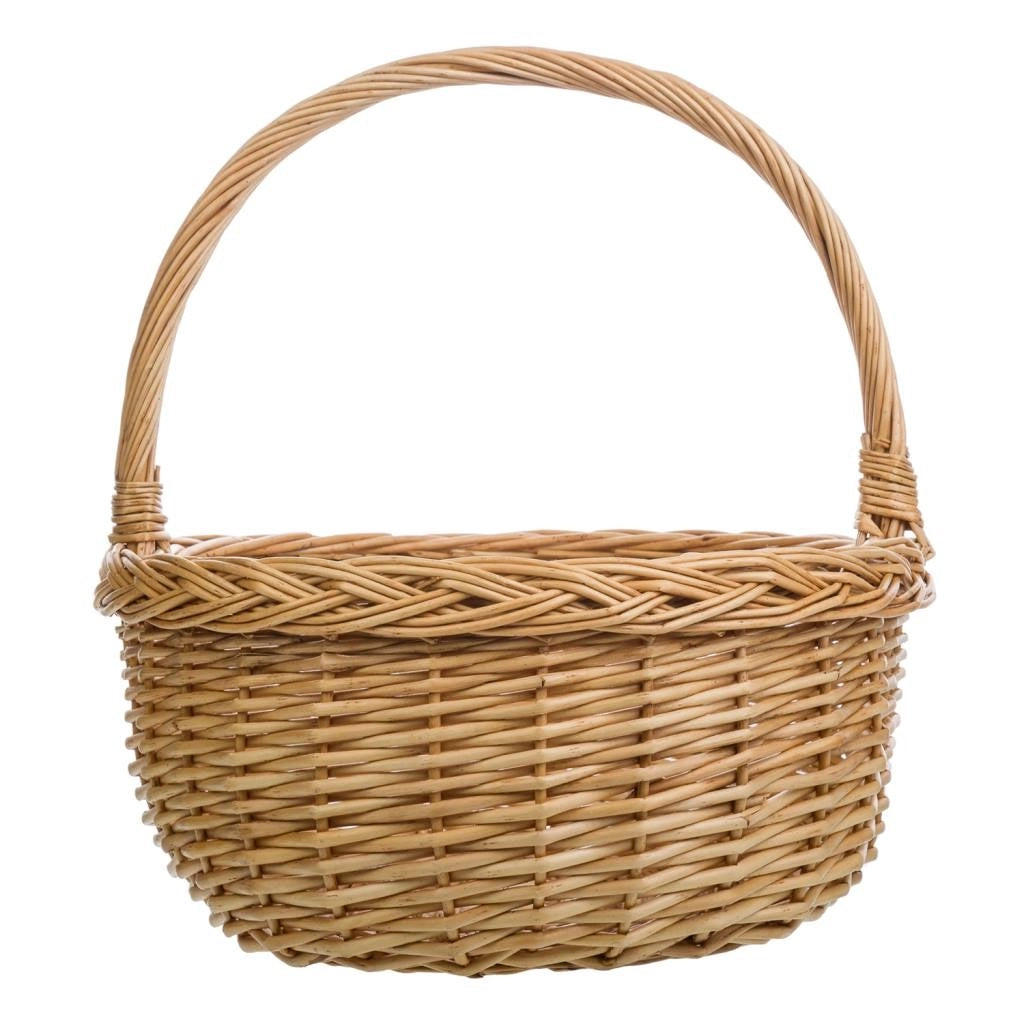 Set di 3 cestini in vimini naturale marrone