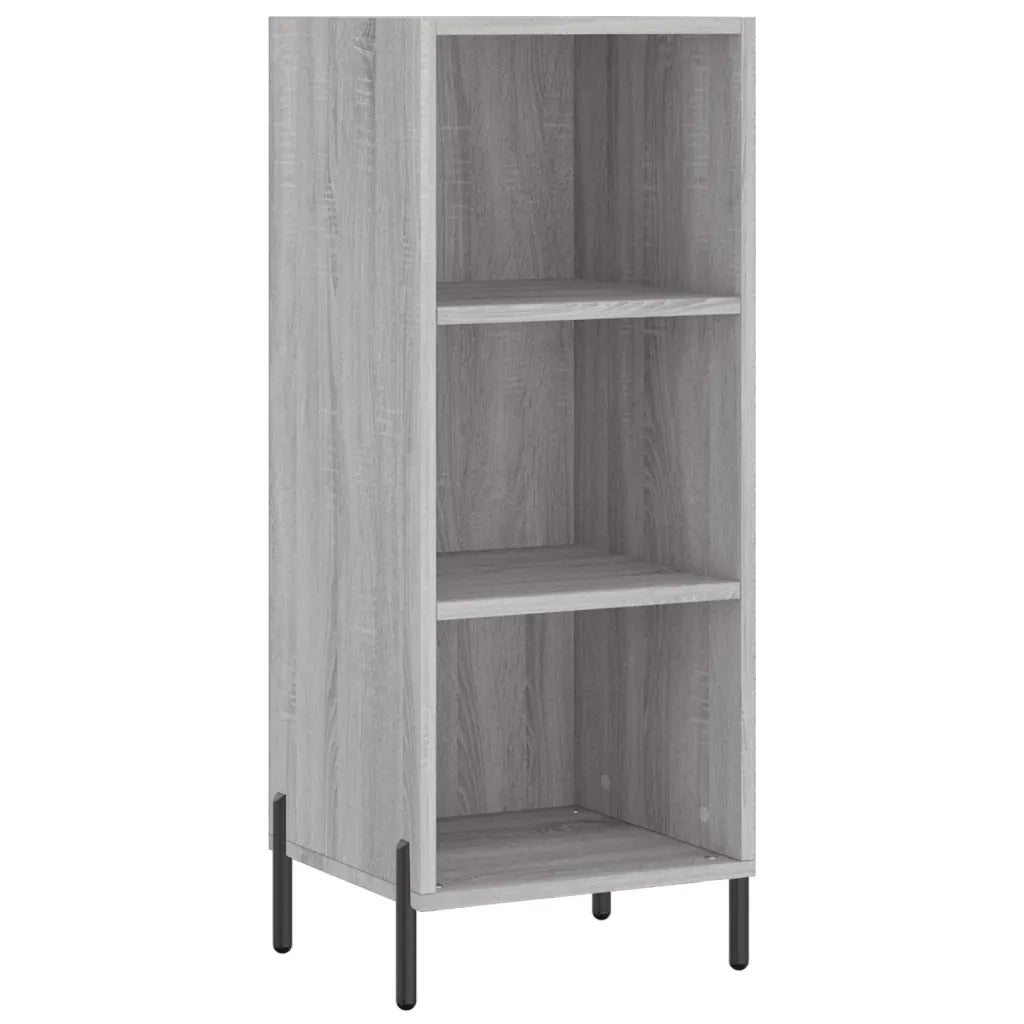 Credenza | Madia | Buffet da pranzo | Armadio da pranzo Grigio Sonoma 34,5x34x180 cm in Legno Multistrato