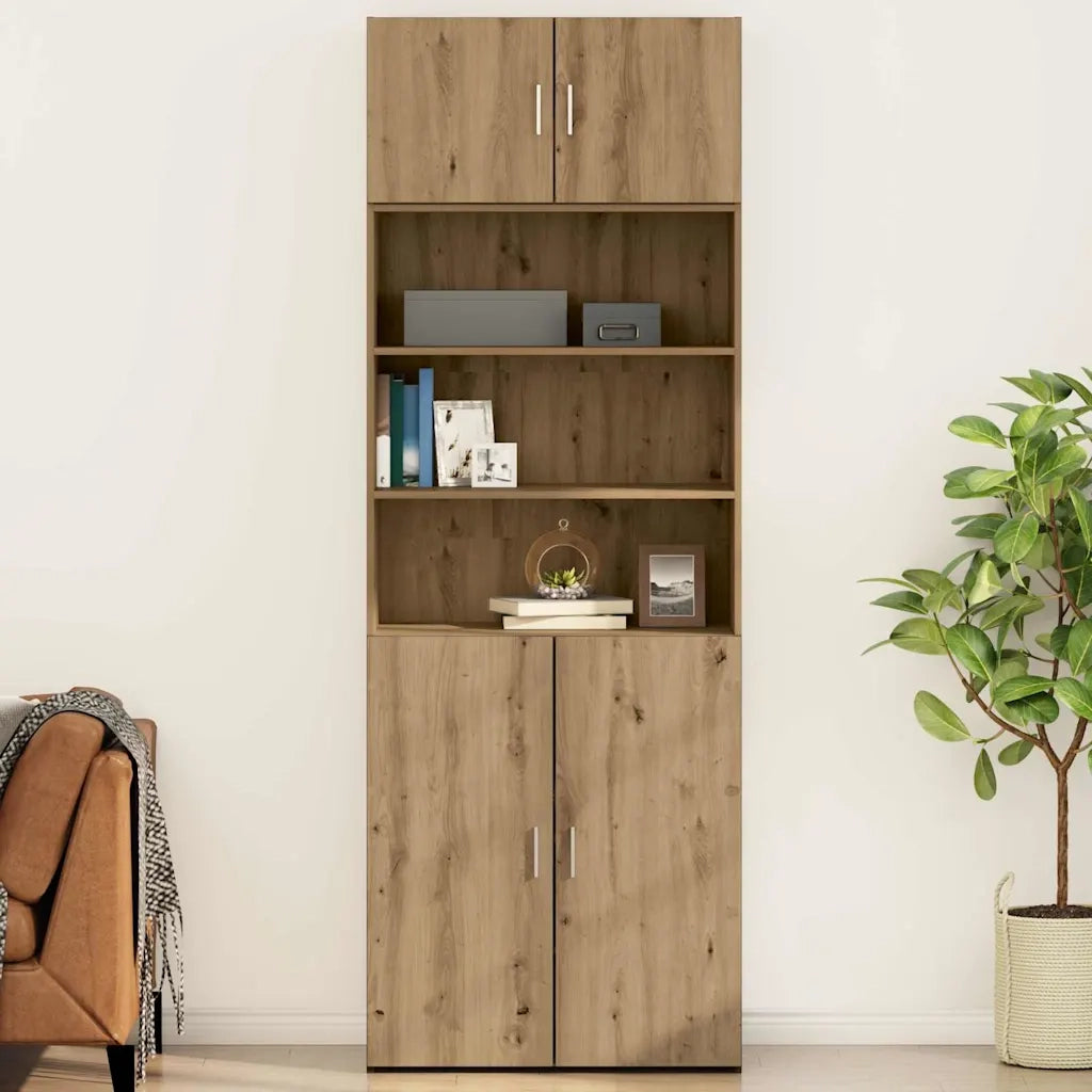 Armadietto a Muro | Mobile a Parete rovere artigianale 80 x 42.5 x 40 cm