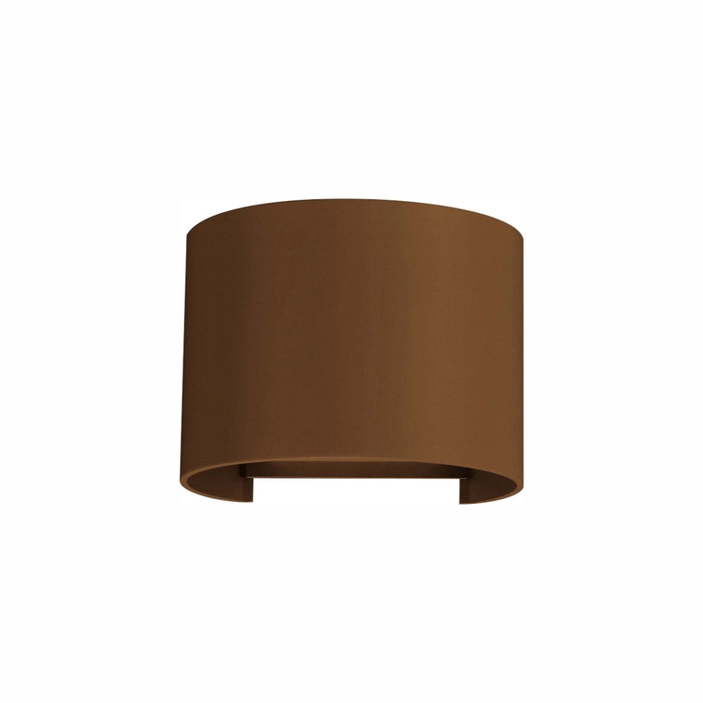 Applique LED da Parete LEK R 6,8W 120° 4000K Corten, Lampada da Interni ed Esterni a Luce Regolabile Orientabile - Beneito & Faure