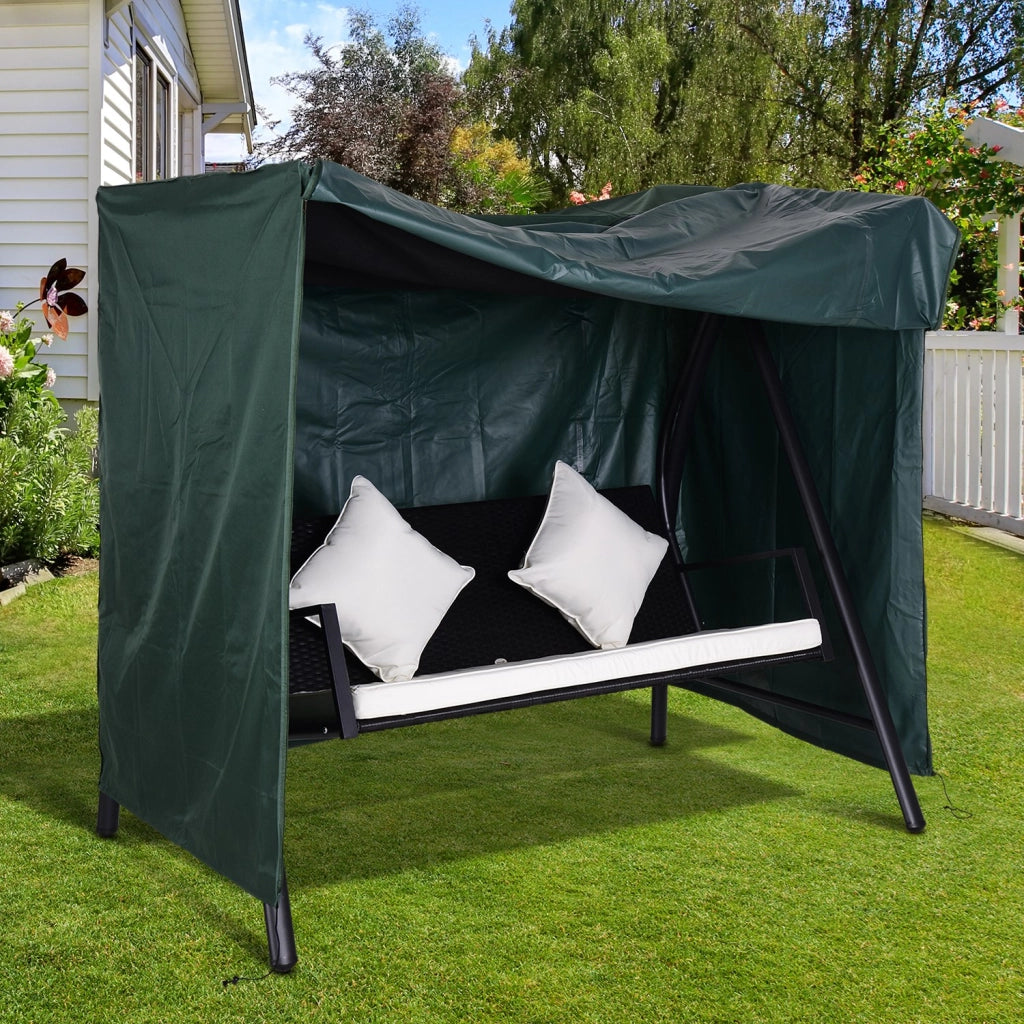 Cuscino per Dondolo da Giardino ¨C Minimal ¨C Verde Scuro 177x114x152cm