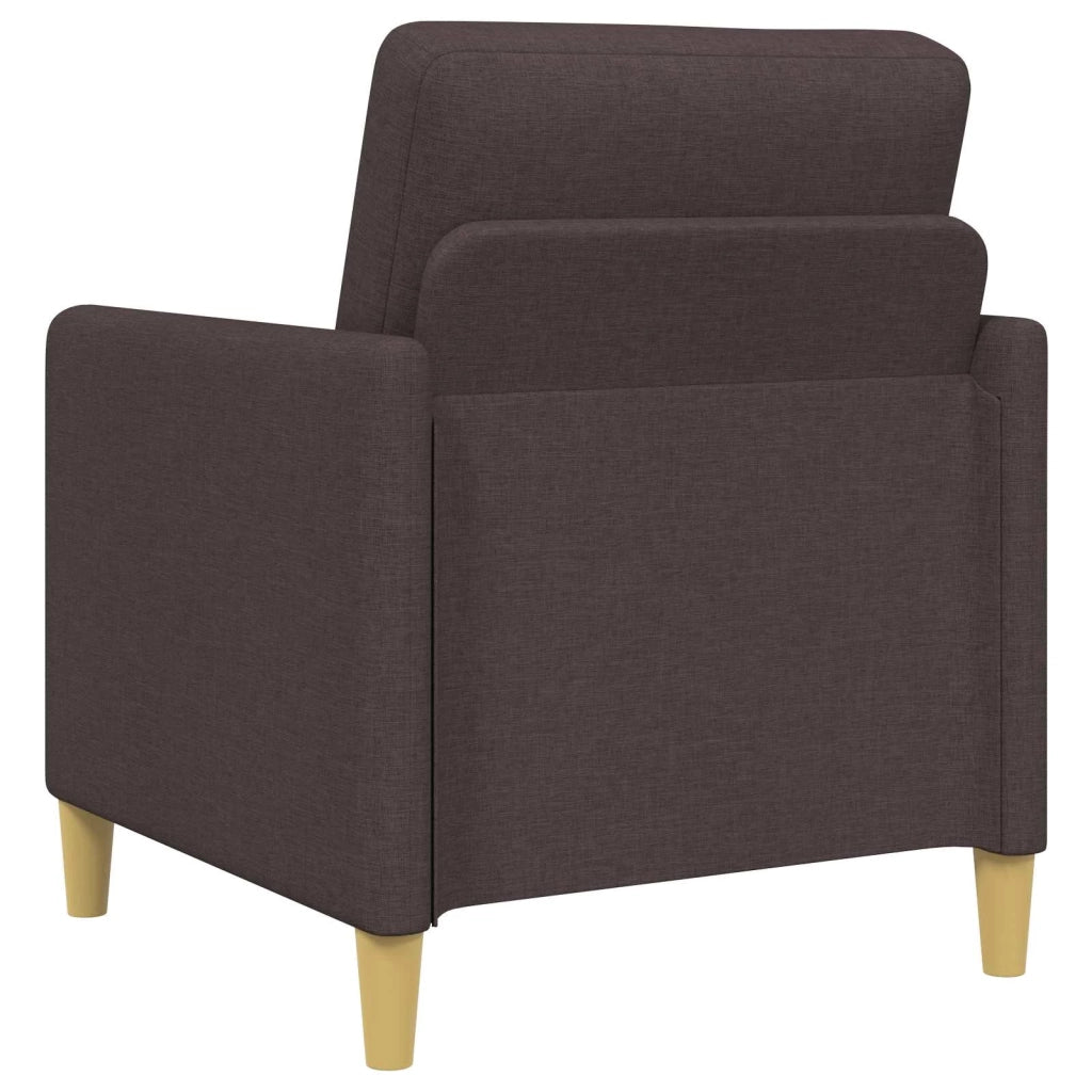 Set di Divani con Storage 2 pz Marrone Scuro Poliestere 3429180