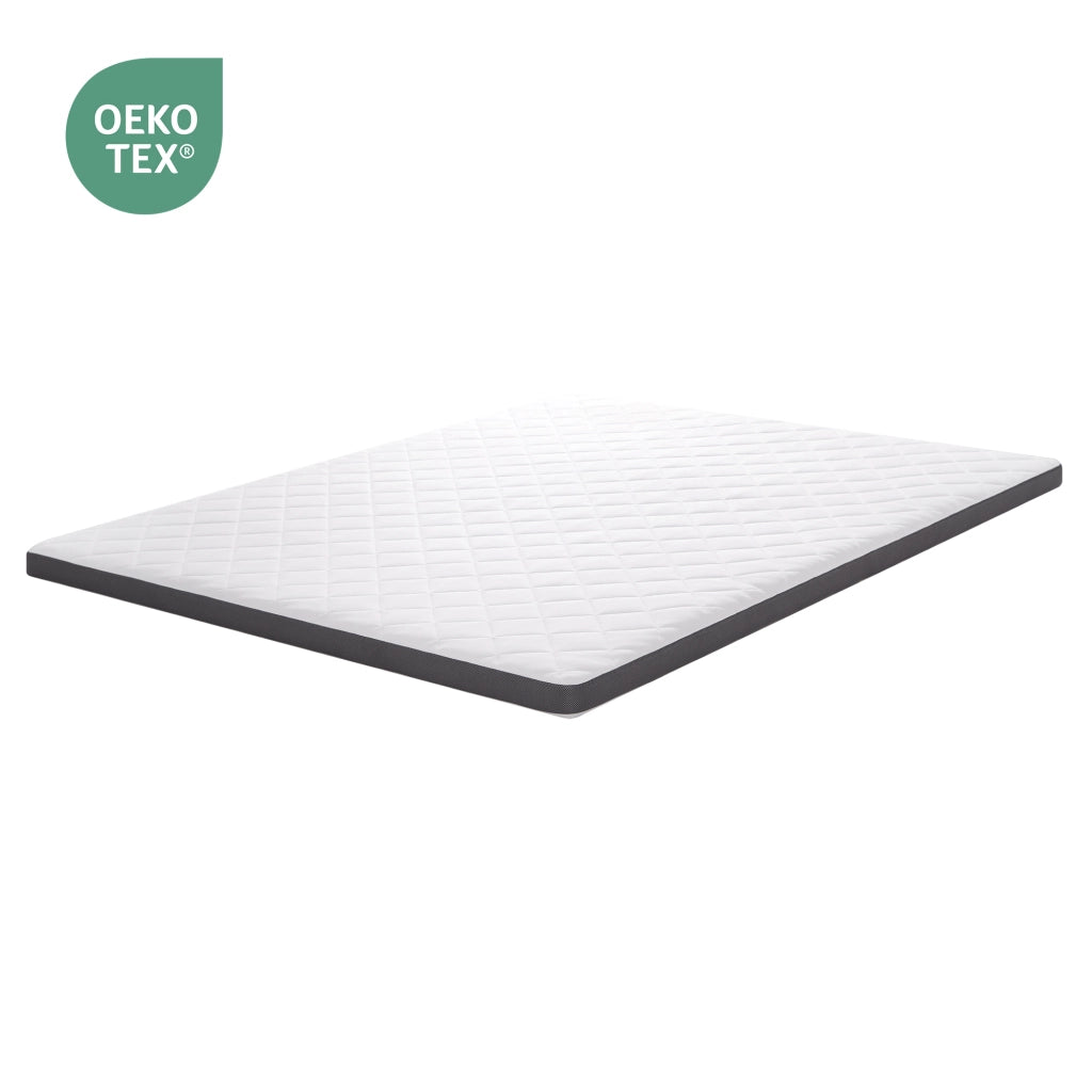 Materasso in schiuma con supporto a 7 zone e moduli ergonomici per camera da letto bianco e grigio