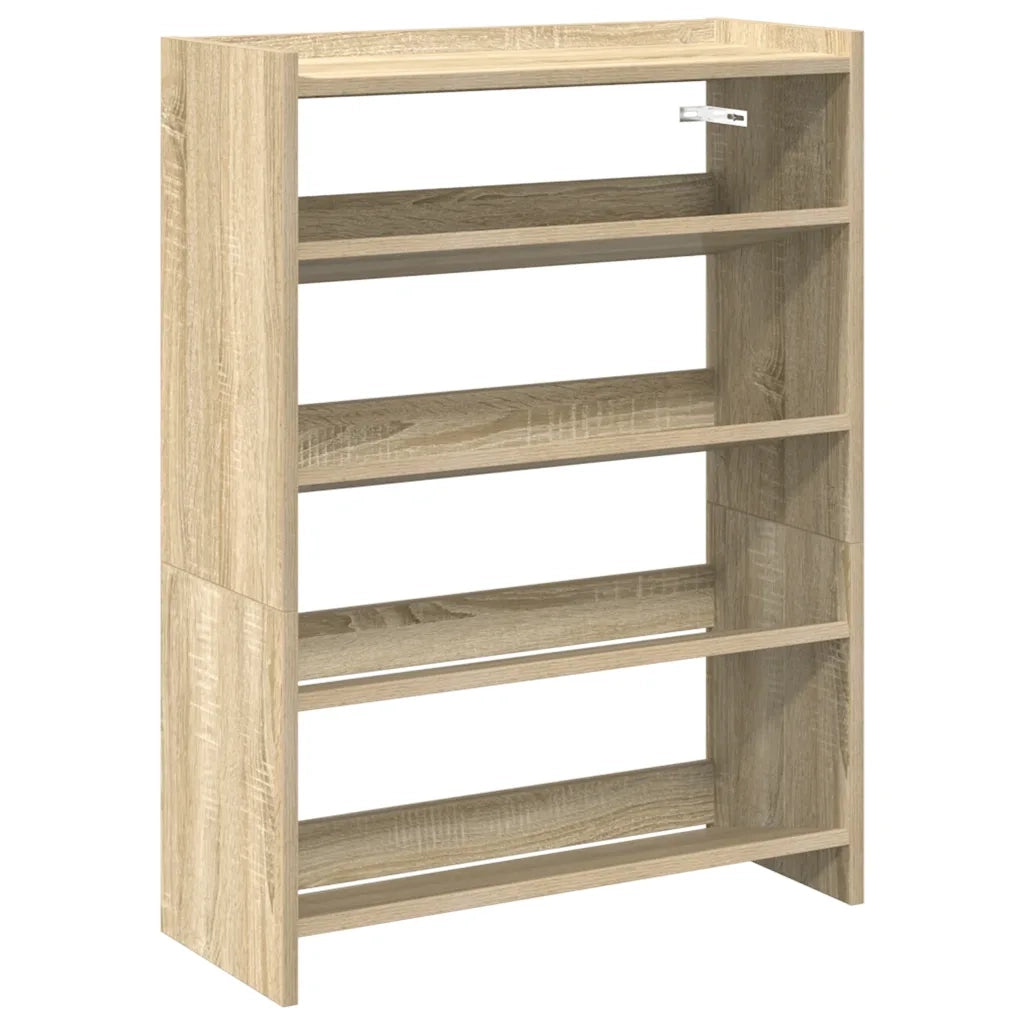 Scarpiera Rovere Sonoma 60x25x81 cm in Legno Multistrato 859880