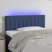 Testiera a LED Blu 100x5x78/88 cm in Tessuto 3121846