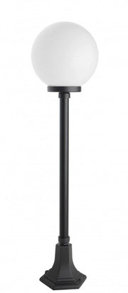 Lampione da giardino 103cm sfera 25cm nero E27 IP43